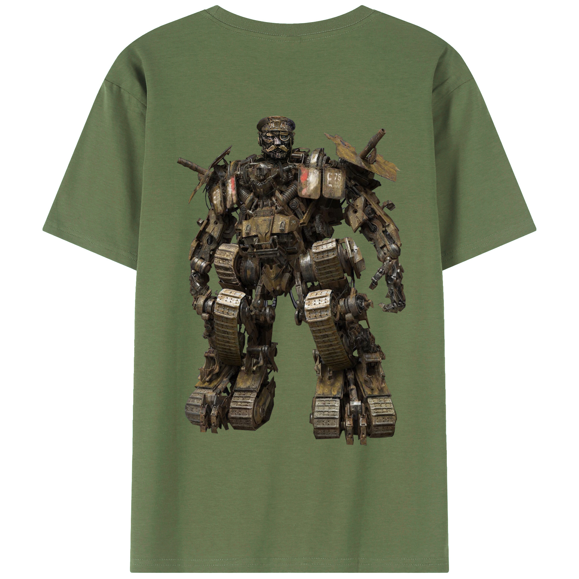 （画像用）  綿100％ メンズ半袖Tシャツ（バックプリント） 通気性